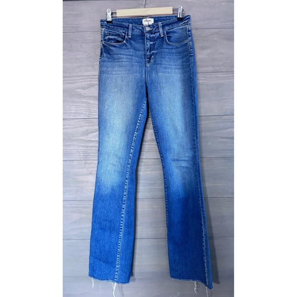 L'Angence Women's Ruth Classic Stretch Straight-leg Jean In Cambridge Size 28 - Picture 3 of 6